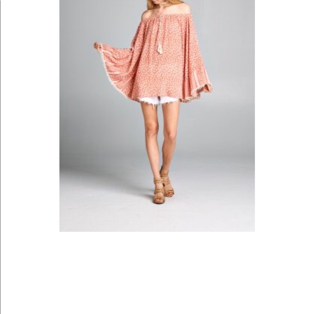 Flared Sleeves Off Shoulder Blouse